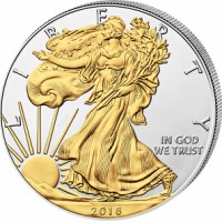 Actie: €5 korting op vergulde Silver Eagle bij Hollandgold
